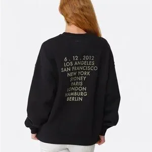 ANINE BING KENNY スウェット ANINE BING Kenny Sweatshirt Motel in Heather Grey | REVOLVE
